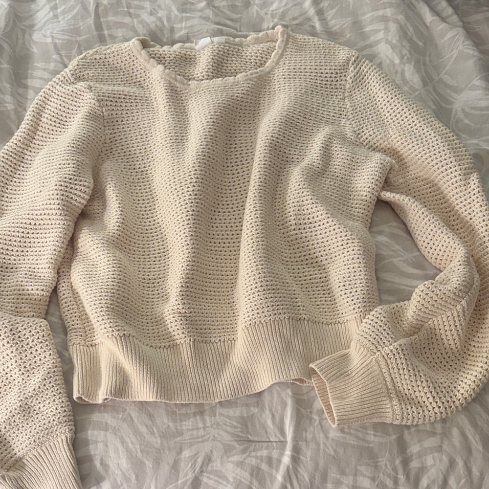 GAP Women's Textured Cream Sweater